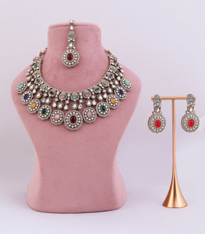 Sabyasachi Inspired Kundan Statement Necklace Set