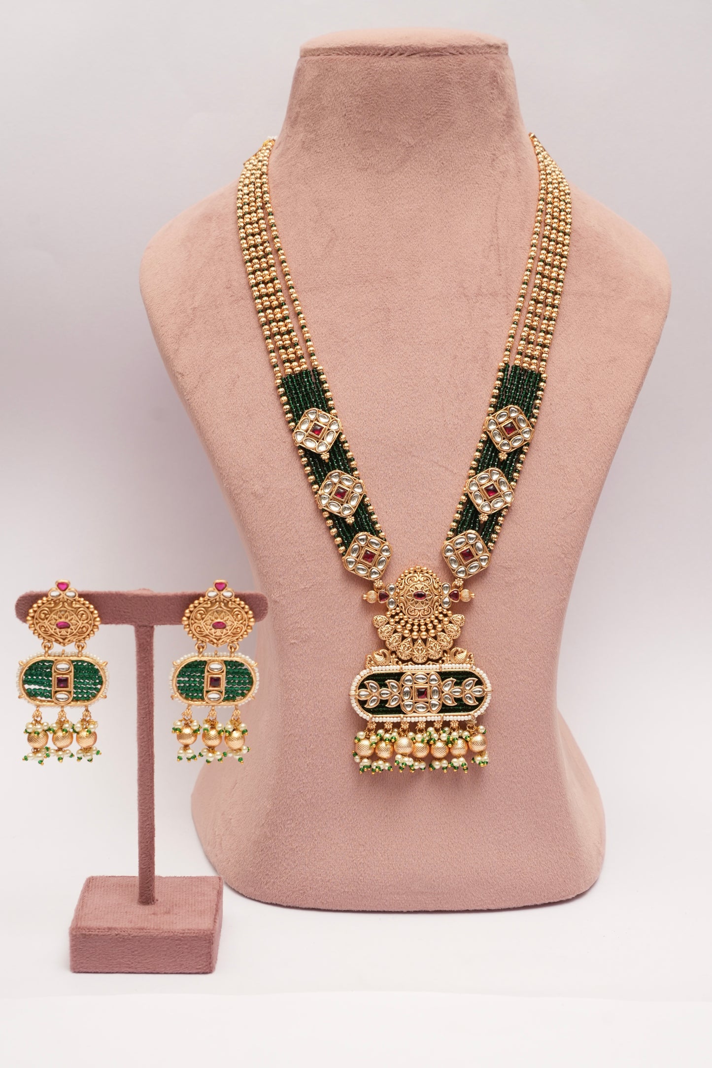 Kundan Heritage Long Necklace Set