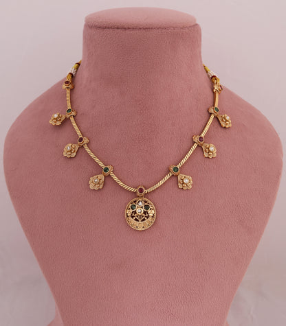 Heritage Charm Minimal Gold Necklace