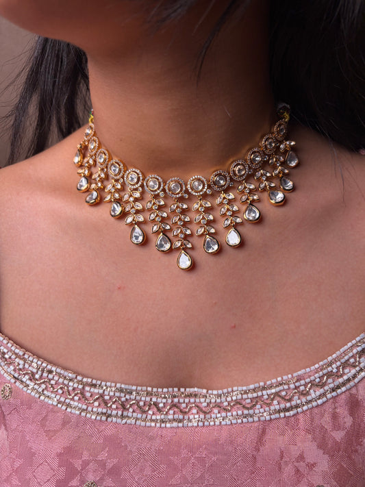 Moissanite Petal Collar set