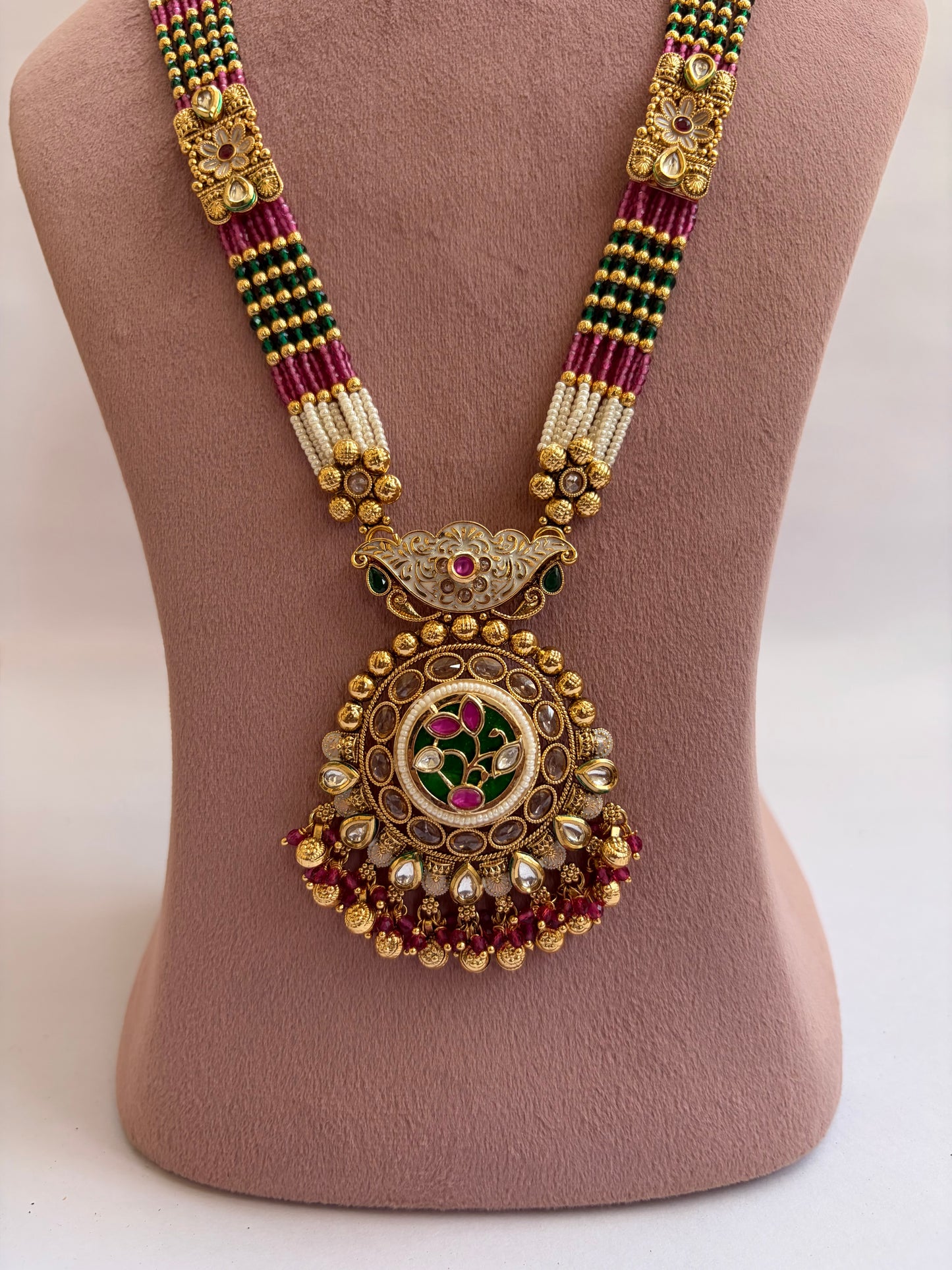 Royal Long Heritage Pearl Mala Necklace
