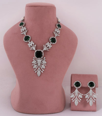 Emerald Cut Statement Necklace