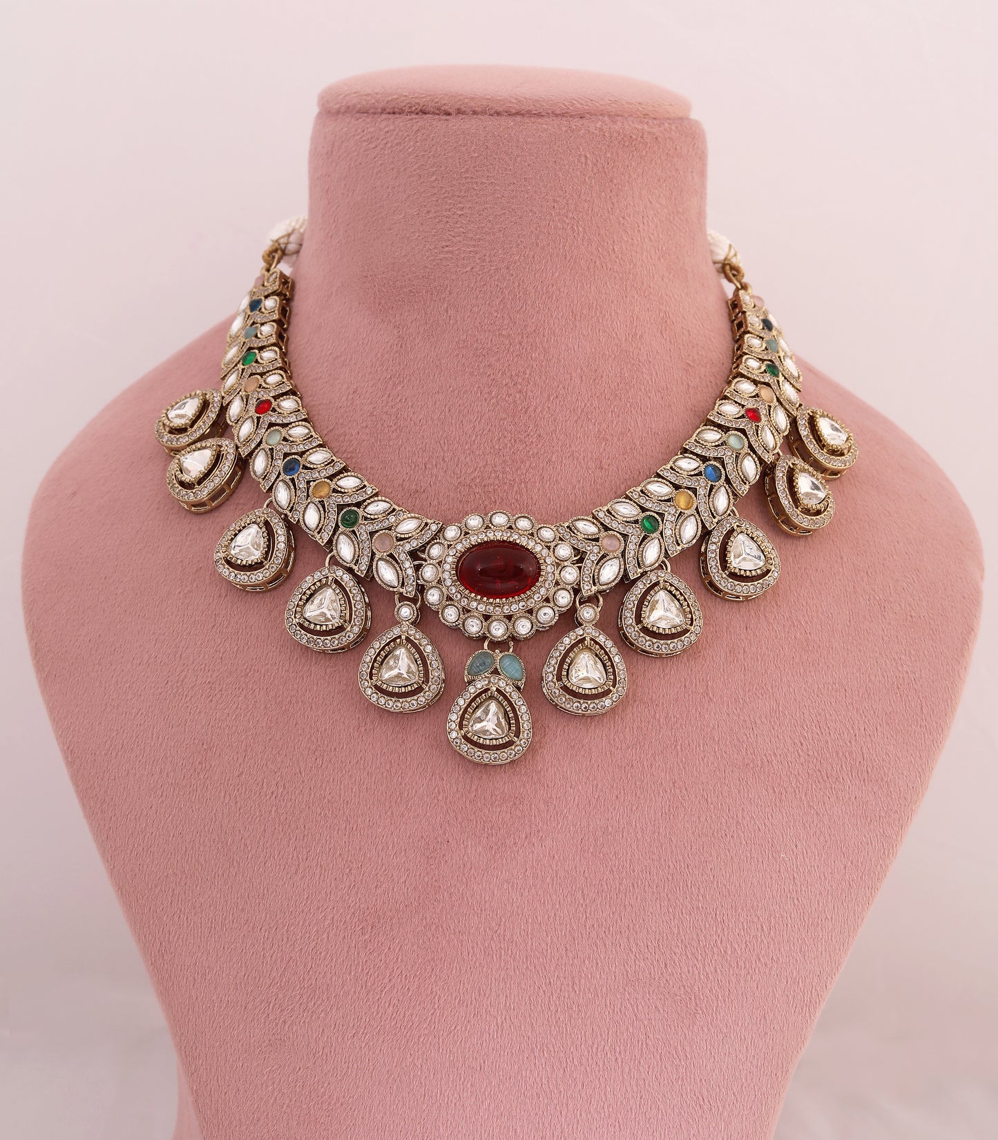Sabyasachi Inspired Multicolour Royal Necklace