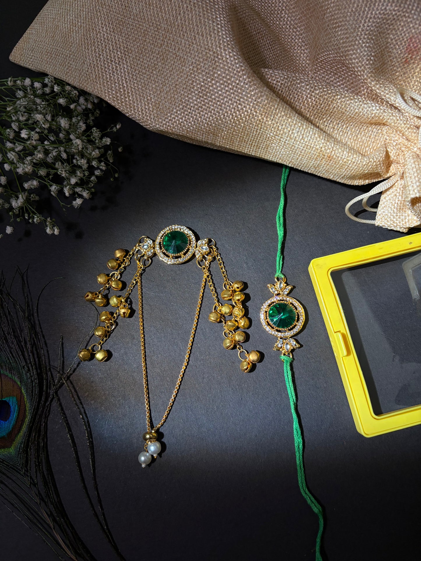 Kashmiri Bracelet with Rakhi (Combo of 2)