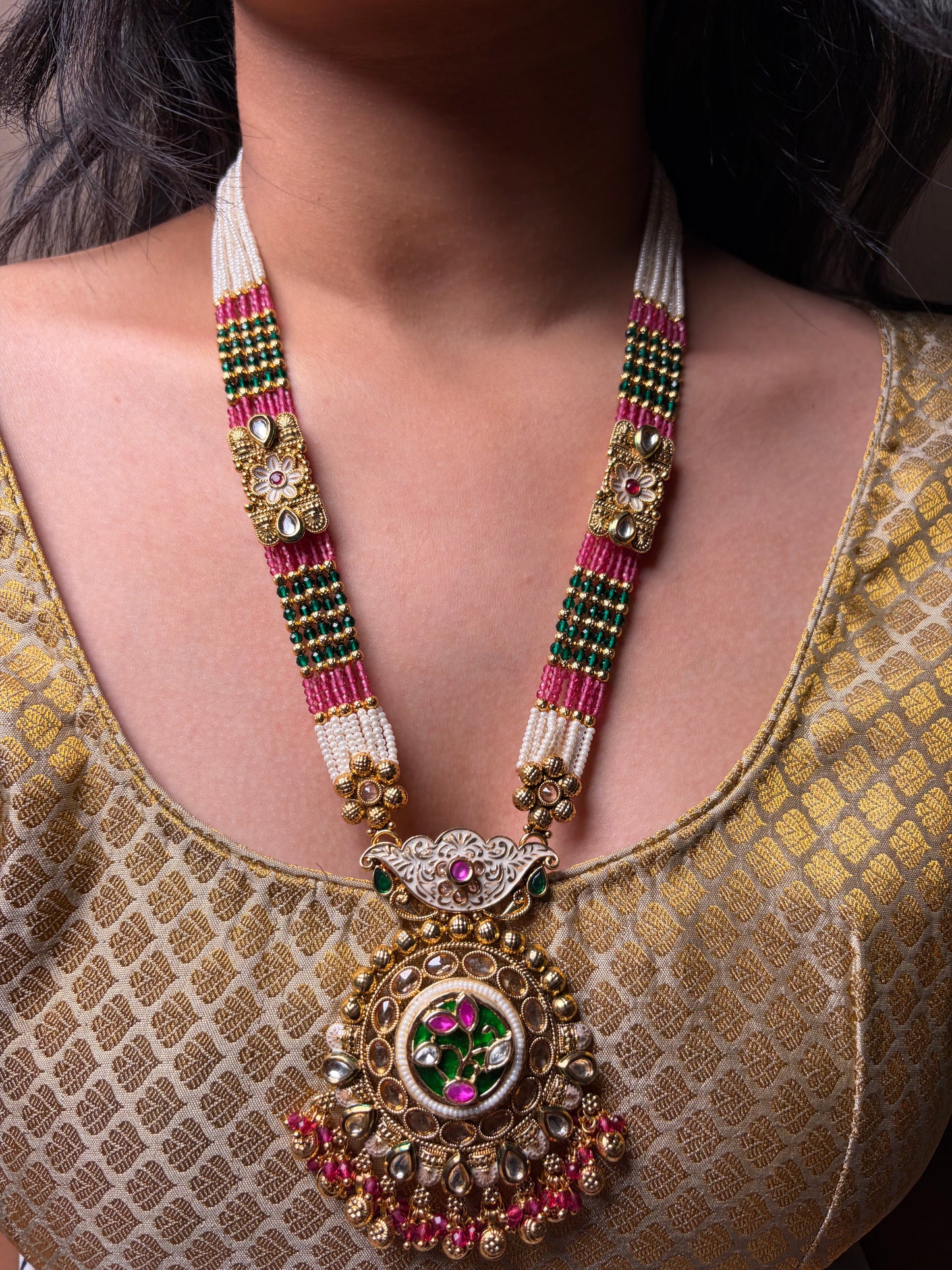 Royal Long Heritage Pearl Mala Necklace