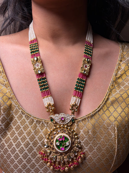 Royal Long Heritage Pearl Mala Necklace