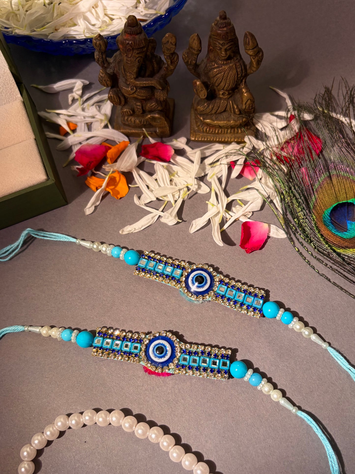 Evil Eye Cotton Thread Rakhi