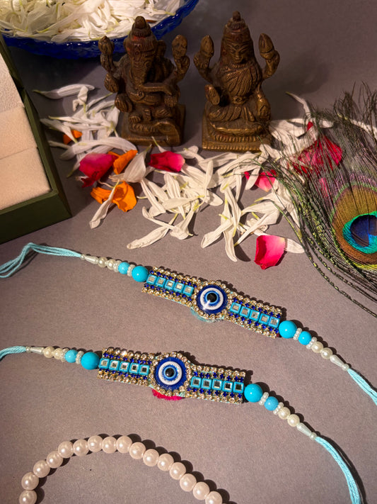 Evil Eye Cotton Thread Rakhi