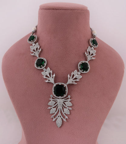 Emerald Cut Statement Necklace