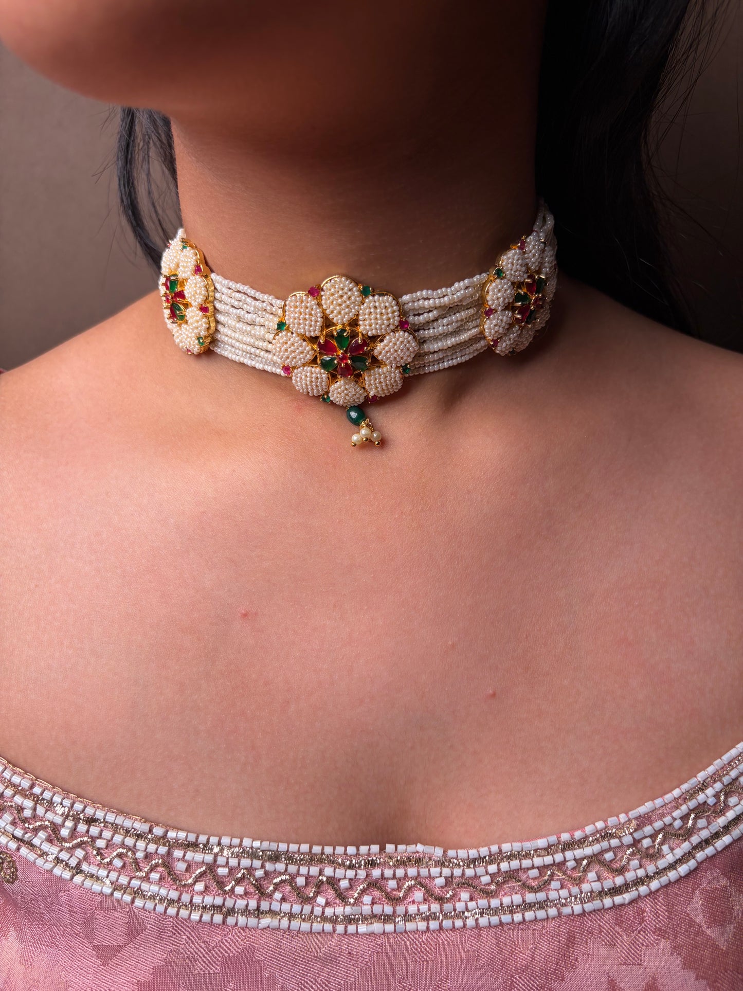 Handcrafted Blossom Choker