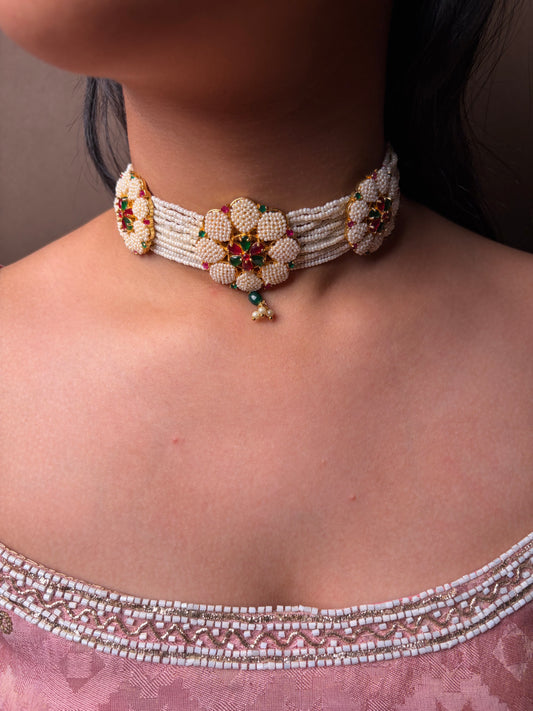 Handcrafted Blossom Choker