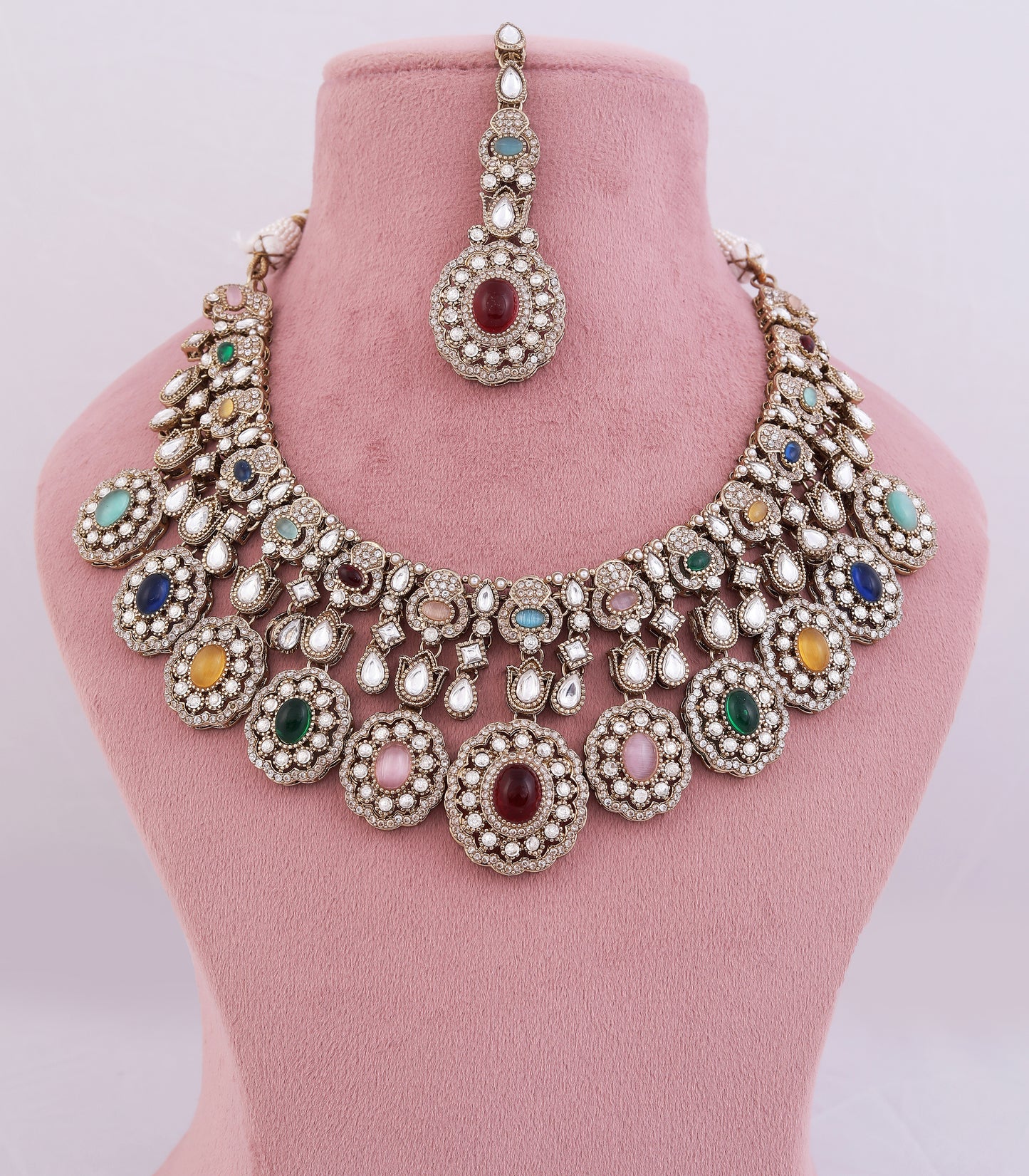 Sabyasachi Inspired Kundan Statement Necklace Set