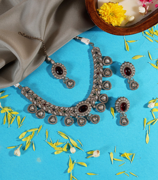 Sabyasachi Inspired Multicolour Royal Necklace