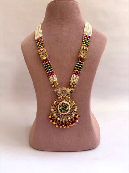 Royal Long Heritage Pearl Mala Necklace
