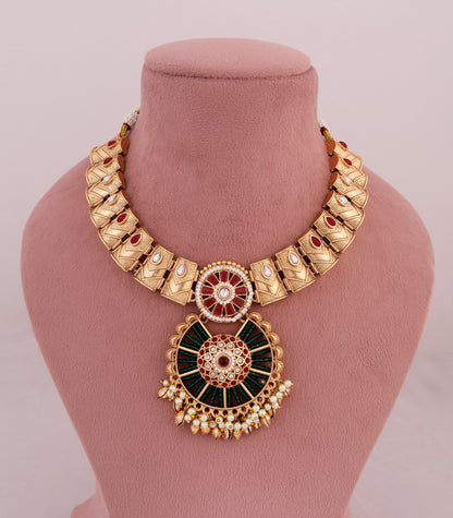 Heritage Kundan Polki Pendant Necklace