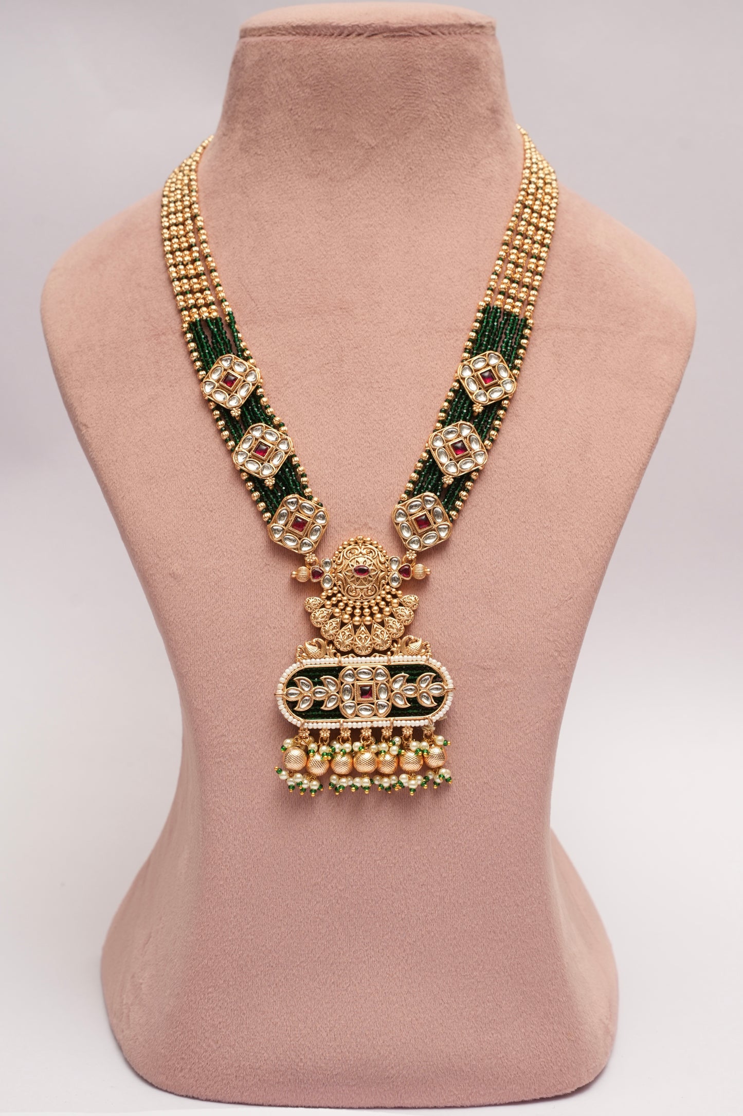 Kundan Heritage Long Necklace Set
