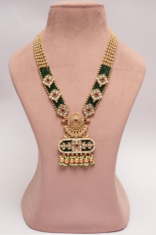 Kundan Heritage Long Necklace Set