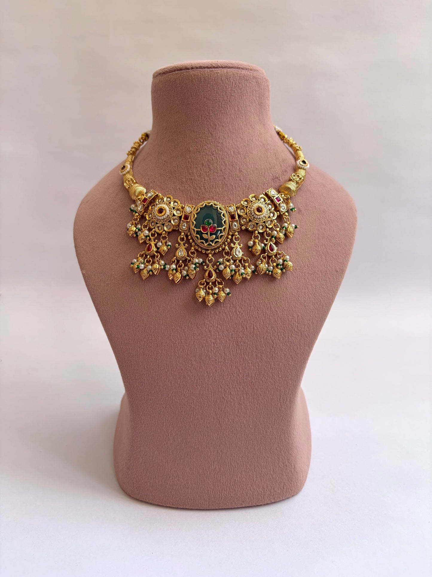 Rajwada Heritage Collar Hasli Necklace