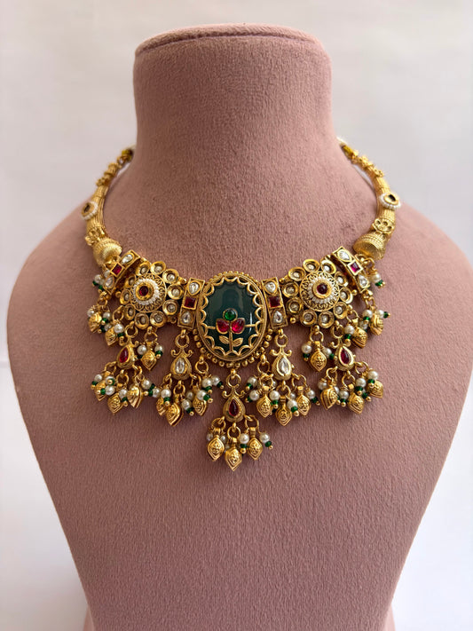 Rajwada Heritage Collar Hasli Necklace