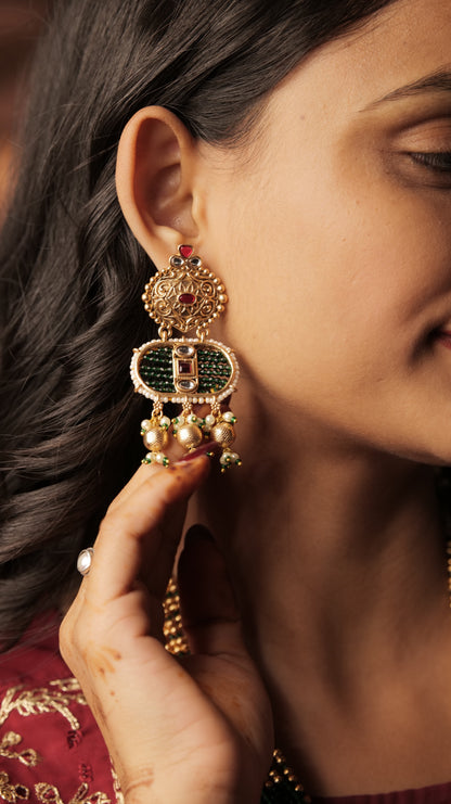 Kundan Heritage Long Necklace Set