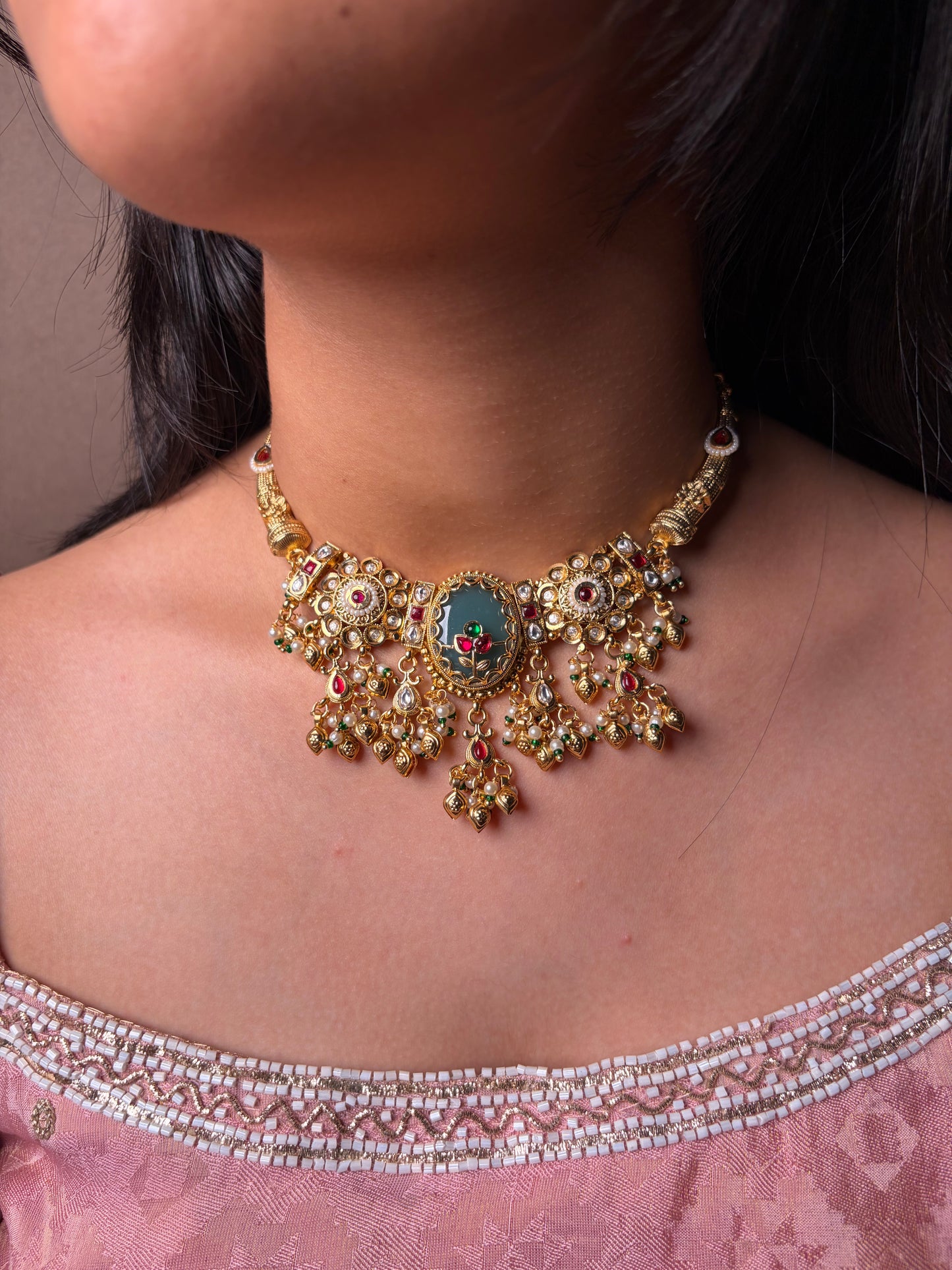 Rajwada Heritage Collar Hasli Necklace