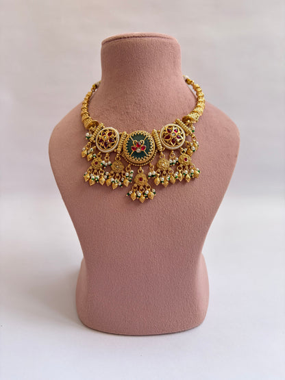 Heritage Collar Necklace Maat Gold Finish