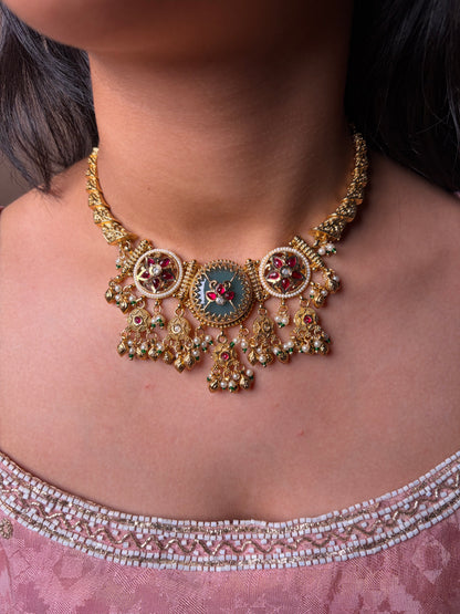 Heritage Collar Necklace Maat Gold Finish