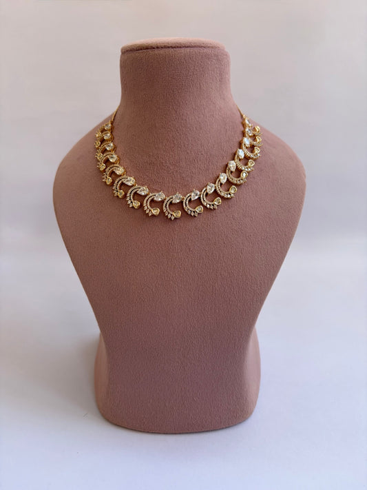 Designer Mossanite Kundan Choker