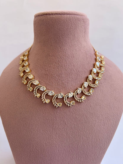 Designer Mossanite Kundan Choker