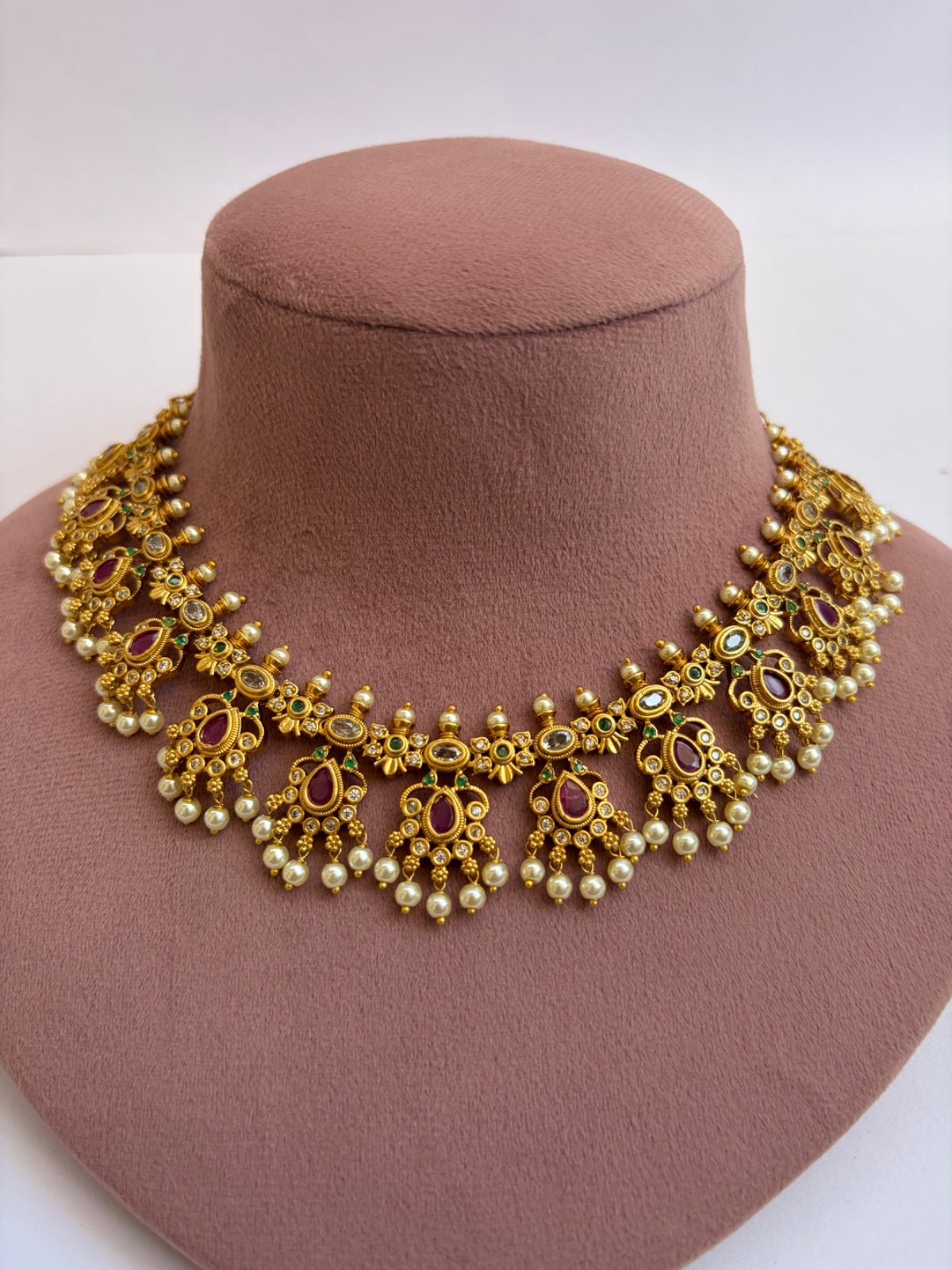 South Indian Style Temple Jewellery Necklace