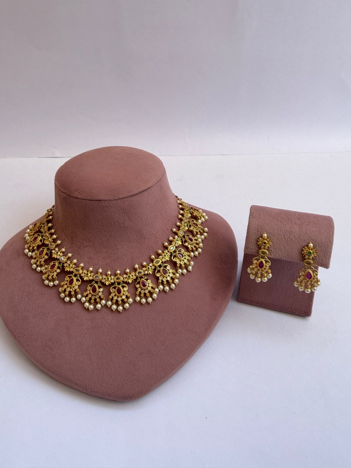South Indian Style Temple Jewellery Necklace