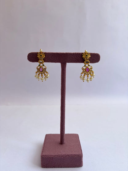 Pearl Temple Jewellery Long Necklace