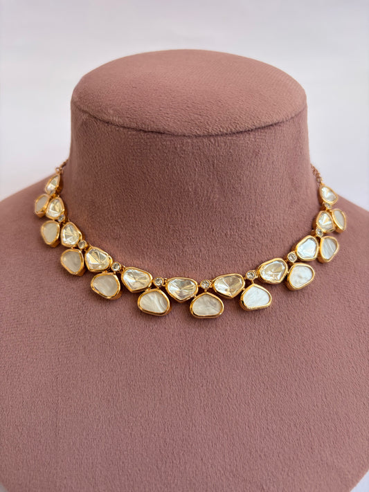 Mother of Pearls Crystal Collar Necklace