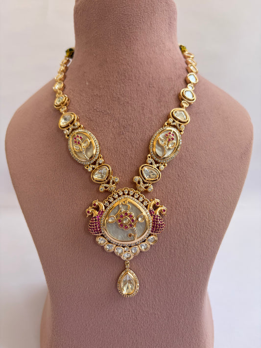 Simple Moissanite Pendant Necklace Design