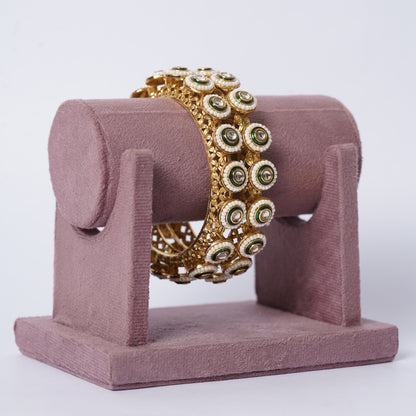 Royal Polki kundan Statement Bangles