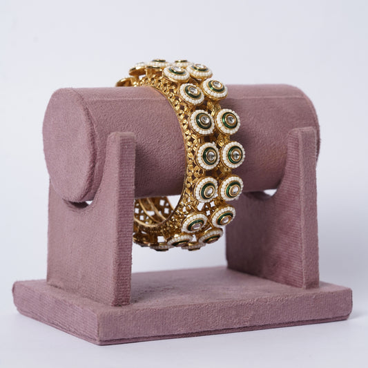 Royal Polki kundan Statement Bangles